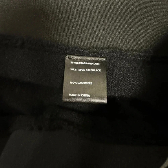 NWT $450 RtA Isadora 100% Cashmere Maxi Skirt - Faux Wrap Maxi Skirt Luxury - Picture 9 of 9